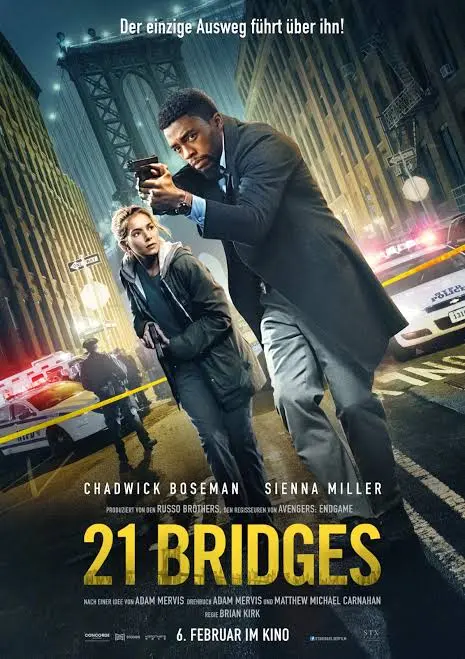 21 Bridges 2021 Hollywood Hindi Dubbed Full Movie ESub BluRay filmywap