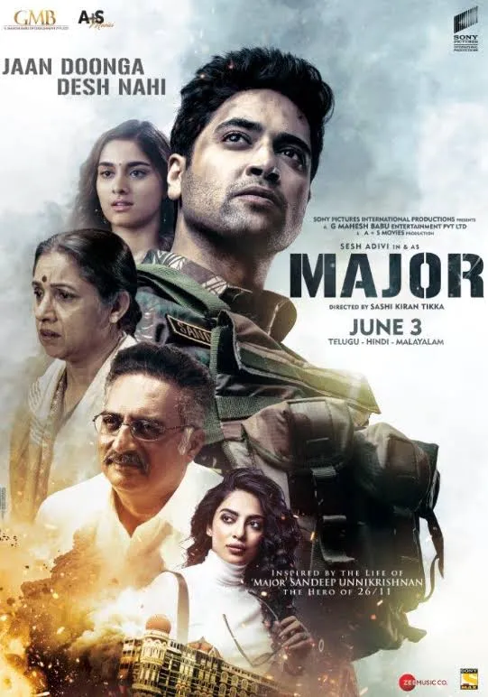 Major 2022 Bollywood Hindi Full Movie HD ESub filmywap