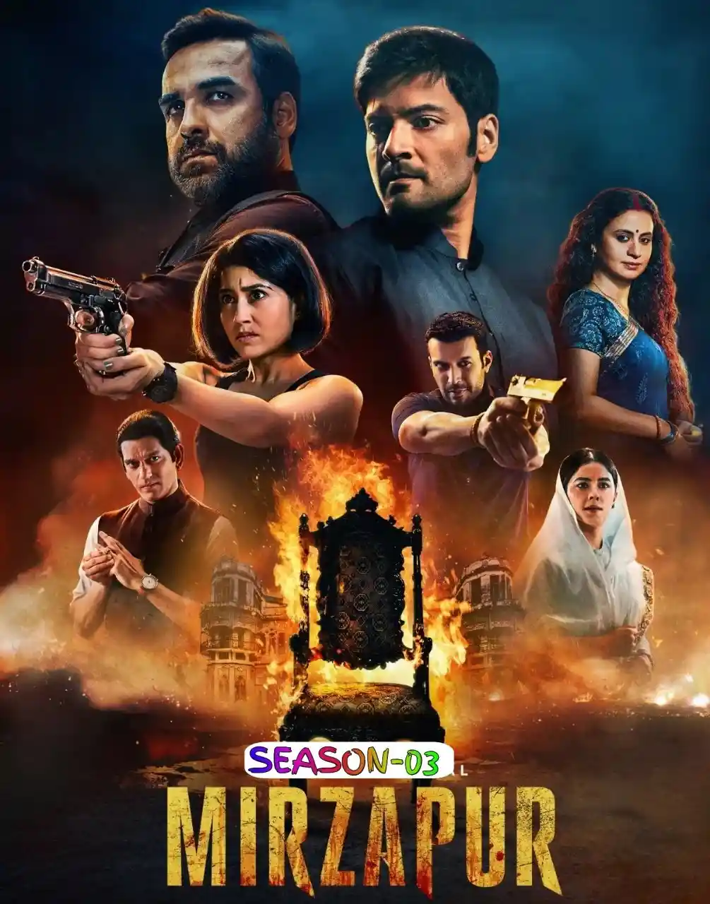 Mirzapur S03 2024 Hindi Completed Web Series HEVC ESub filmywap