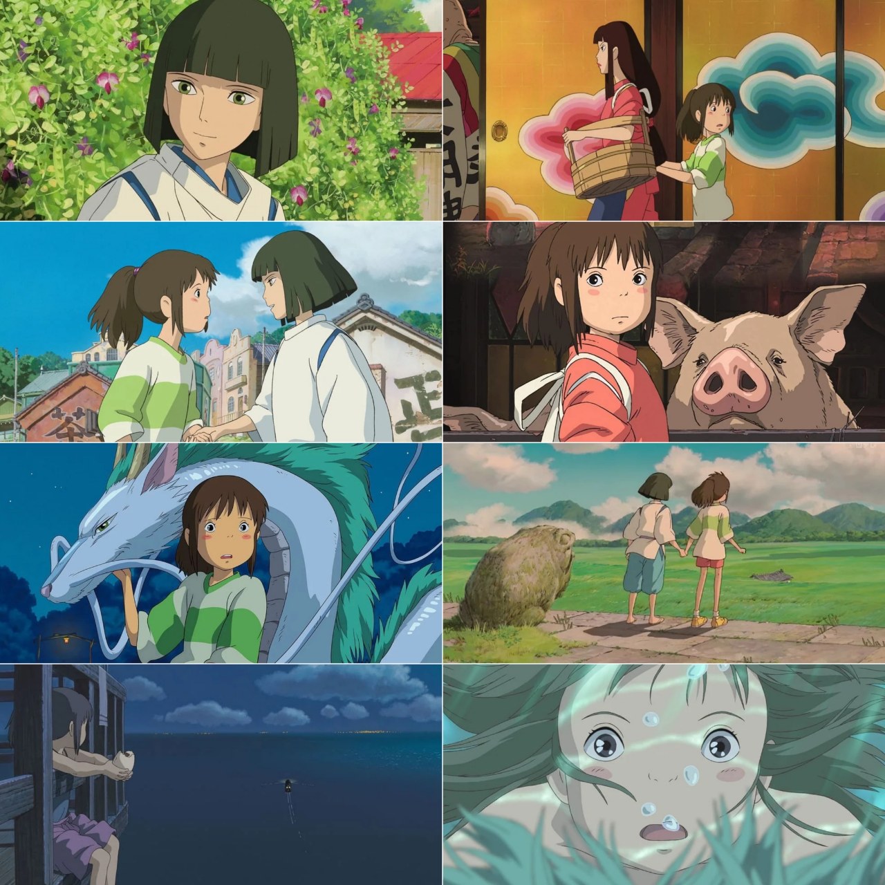 Spirited Away 2001 Hindi English Japanese Animated Movie BluRay HEVC 10bit ESub filmywap screenshot