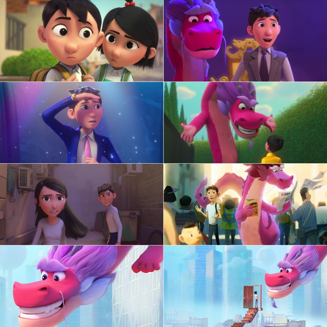 Wish Dragon 2021 Hindi English Dual Audio Animation Movie HD ESub filmywap screenshot