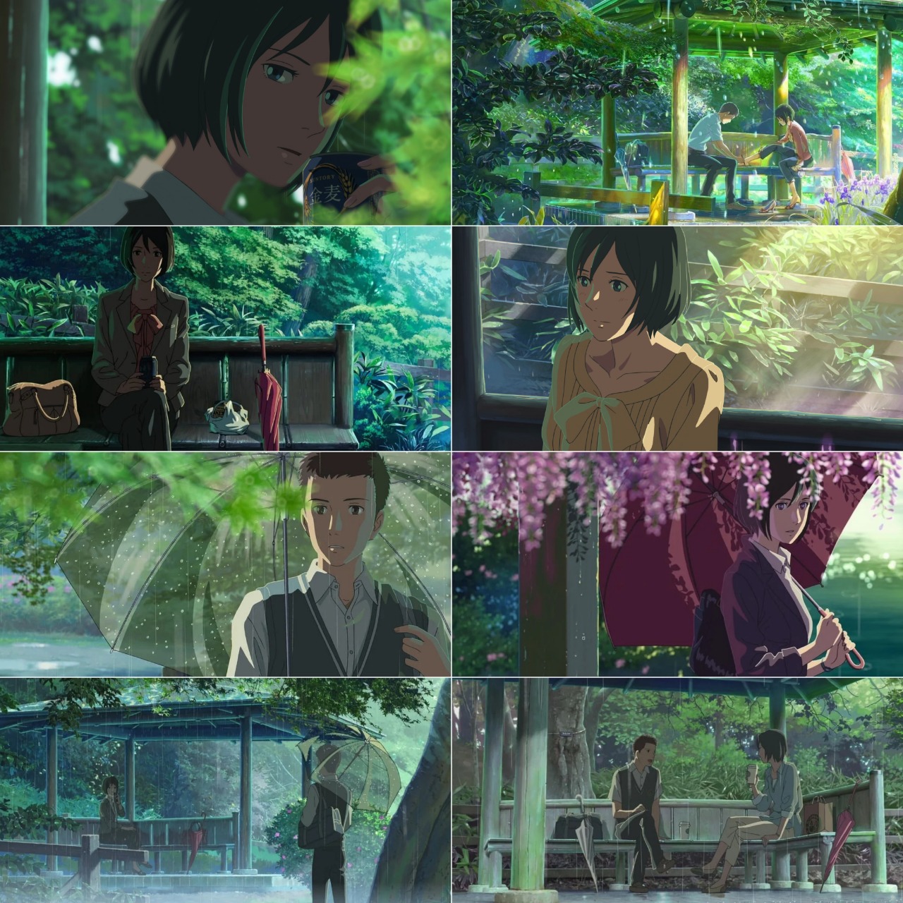 The Garden of Words 2013 Hindi HQ Dubbed English Japanese Animated Movie BluRay HEVC 10bit ESub filmywap screenshot
